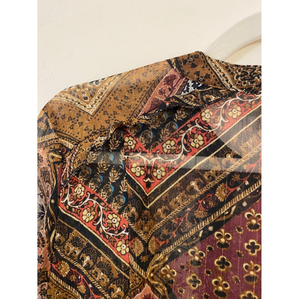 Daisina Whimsy Goth Patchwork Dress Sheer Cotton … - image 5